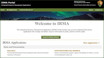 lt= Screen capture of the homepage of IRMA