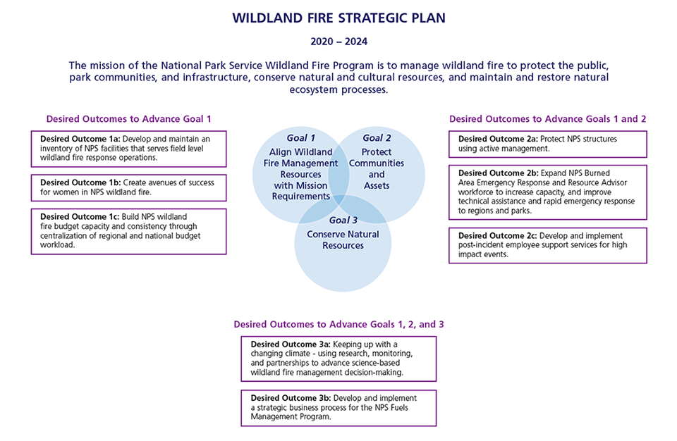 WFSP: Goals and Desired Outcomes Schematic showing relationship between strategic plan goals and desired outcomes