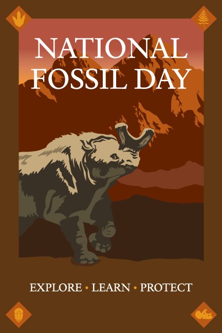 national fossil day logo