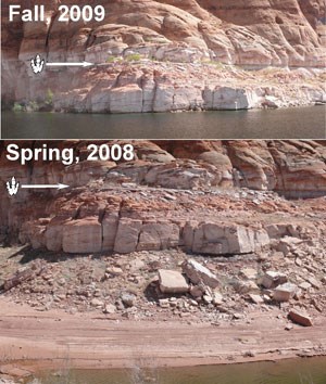 lt= two images of lake level