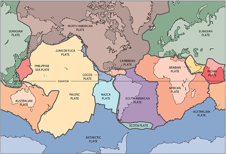 map of earth's tectonic plates