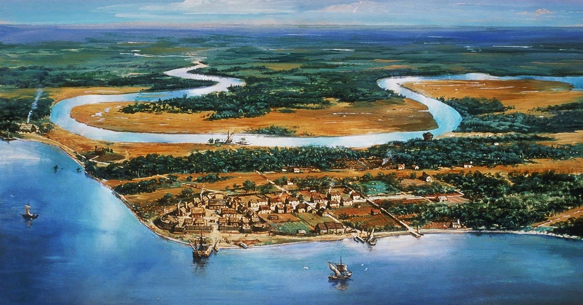 Jamestown settlement 1614