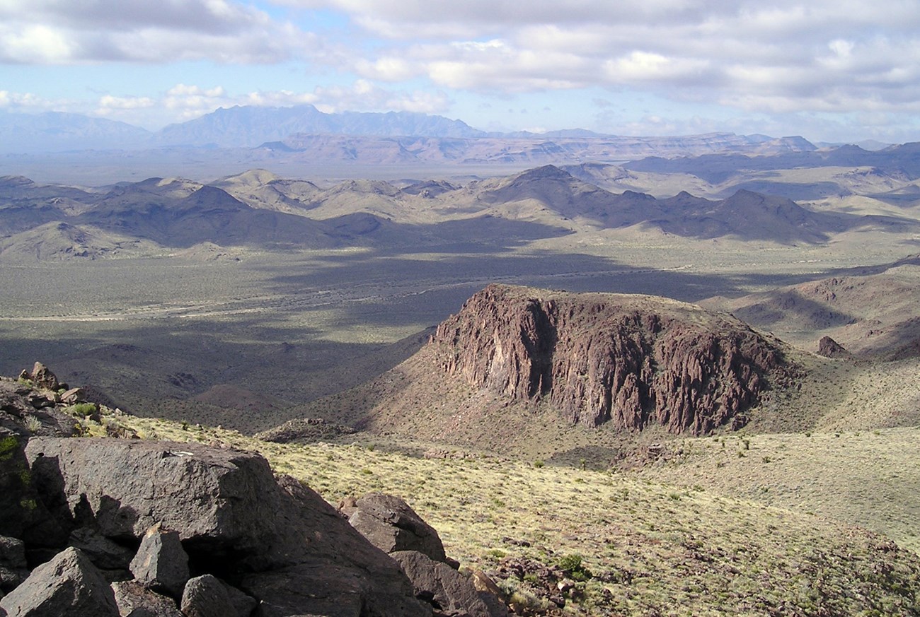 Lanfair Valley in Mojave National Preserve, California.