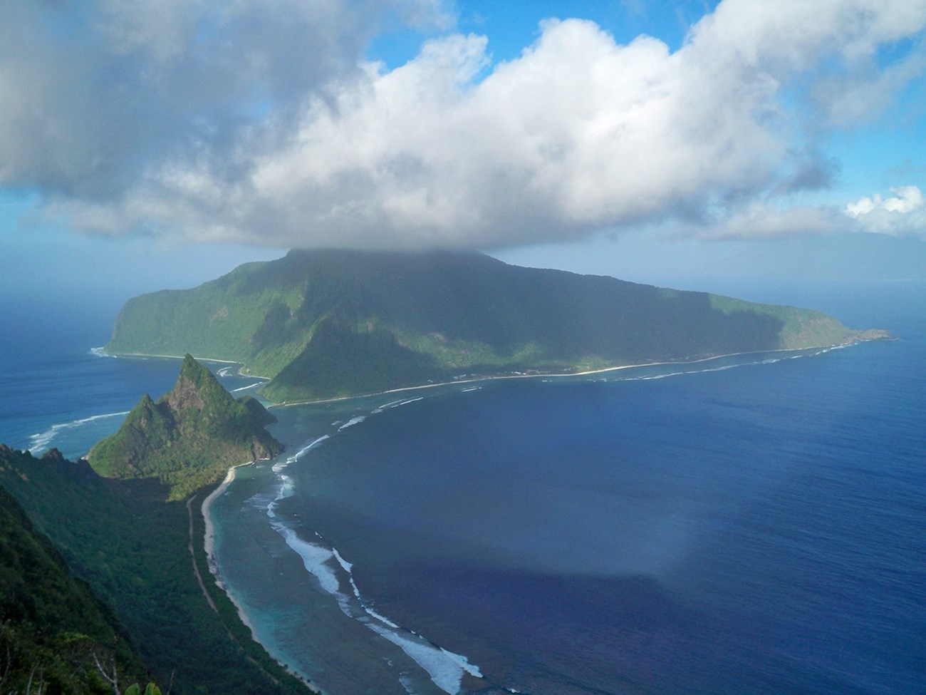 Photo of a tropical island