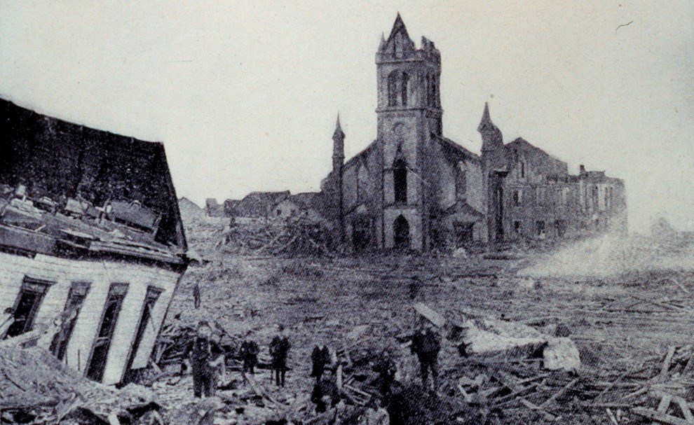 Destroyed town of Galveston, Texas, 1900
