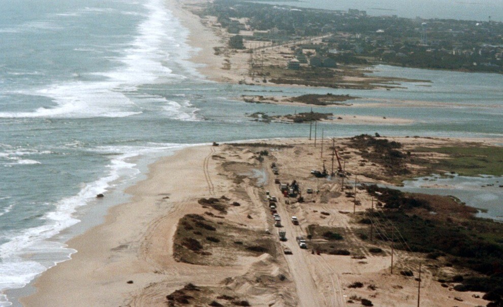 Beach erosion