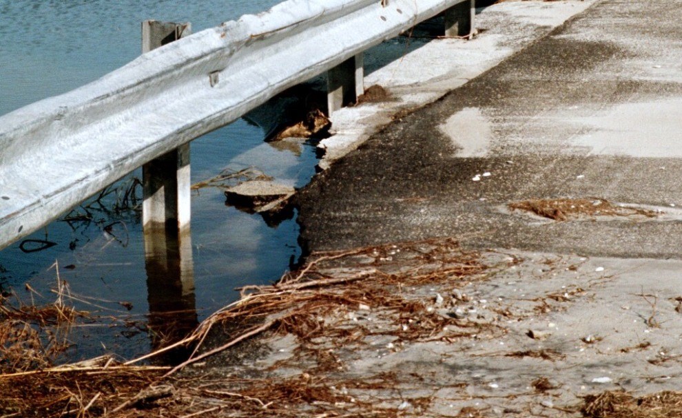 damage to edge of road