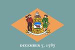 Delaware flag small courtesy of State-Flags-USA.com