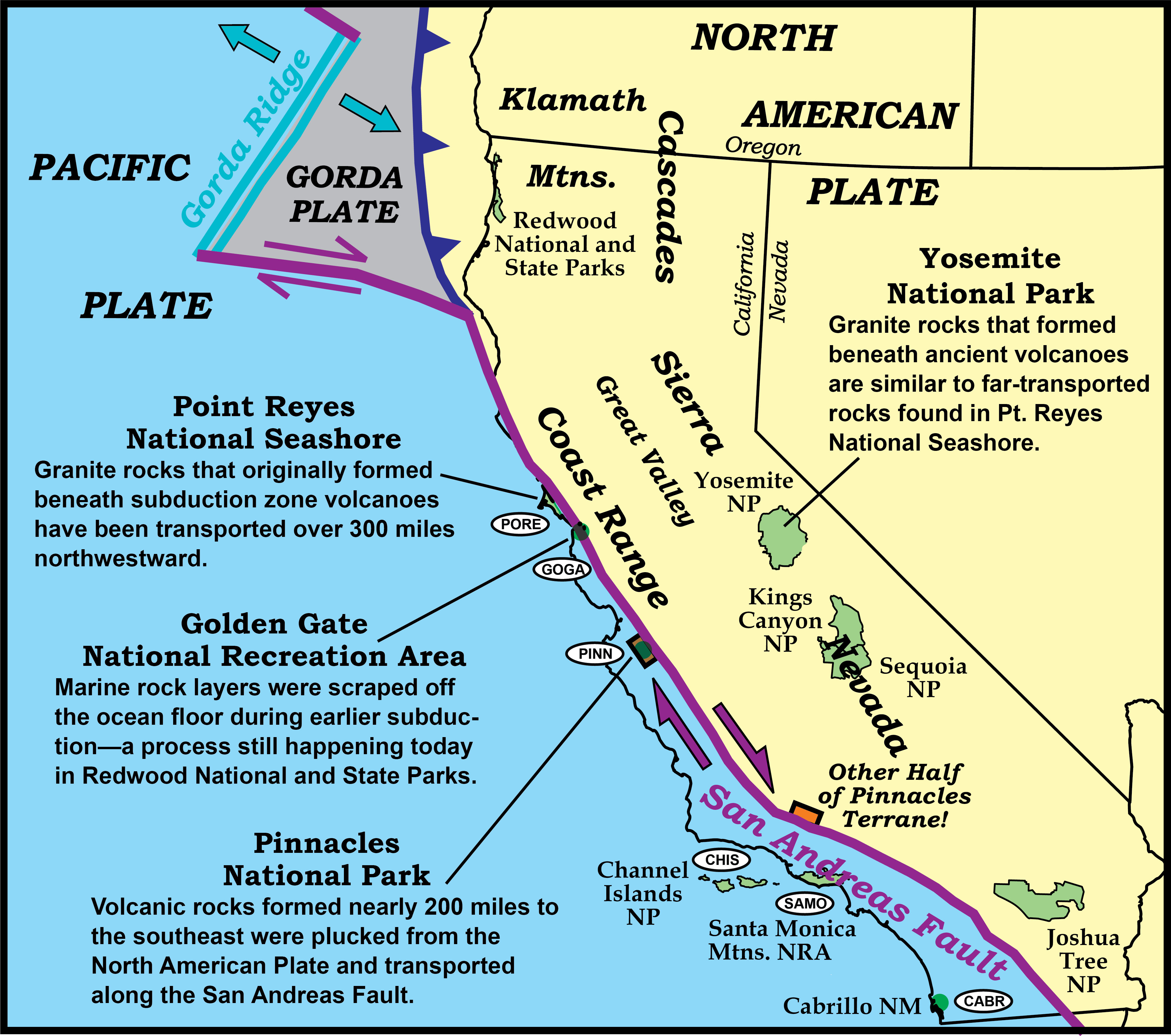 Transform Plate Boundaries Geology U S National Park Service