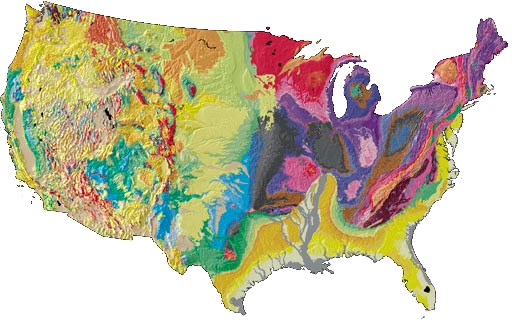 geoheritage map of the United States