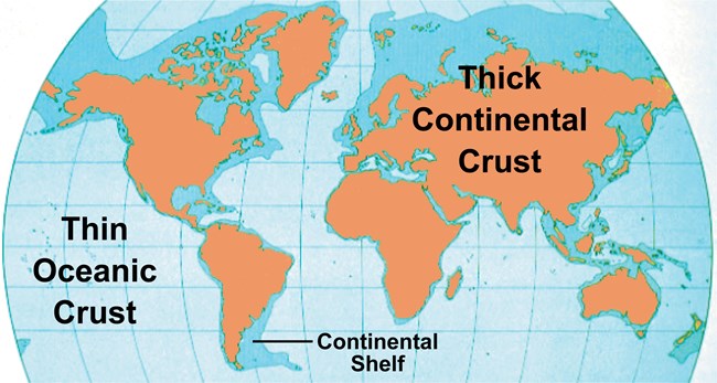 world map showing oceans and continents