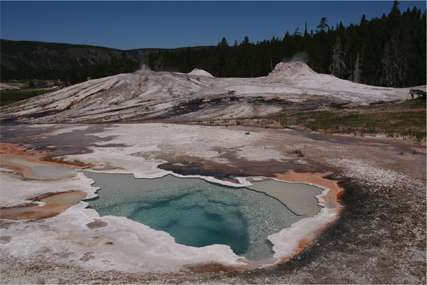 yell hydrothermal feature heart spring@10x hot springs pool