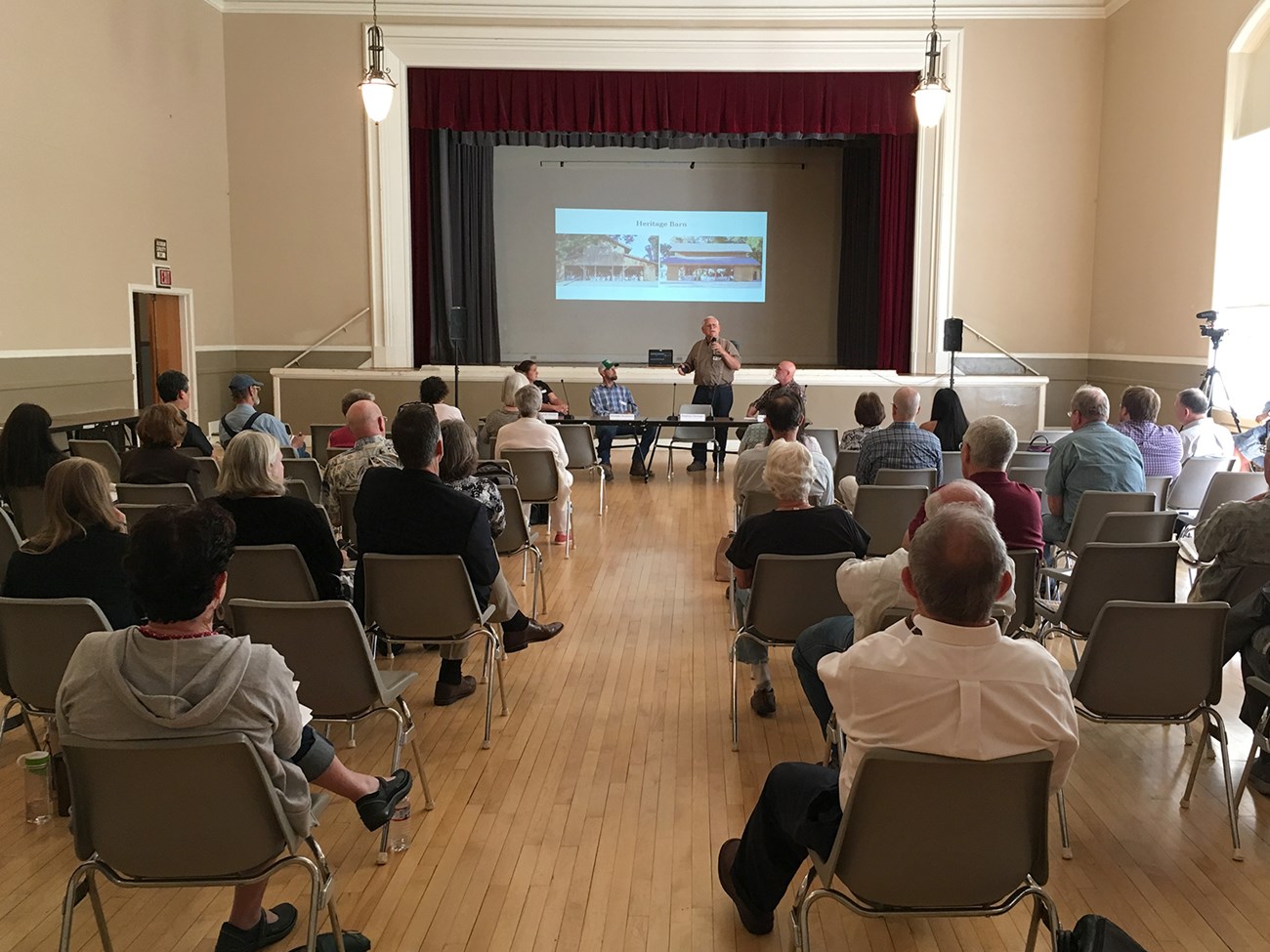 Attendees of the Delta Heritage Forum 2019 view a presentation