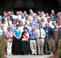 Group photo at 2003 Covered Bridge Preservation: National Best Practices Conference