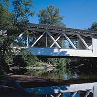 Elevation view of Larwood Bridge in Oregon