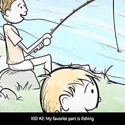 MNRR w CC Drawing of two boys fishing