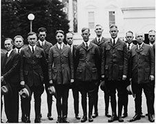 Men in early ranger uniforms