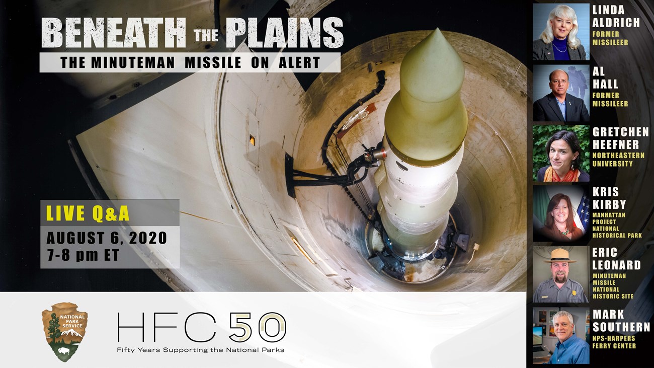 MIMI Q&A Promo Image White walls encircle a green tipped missile