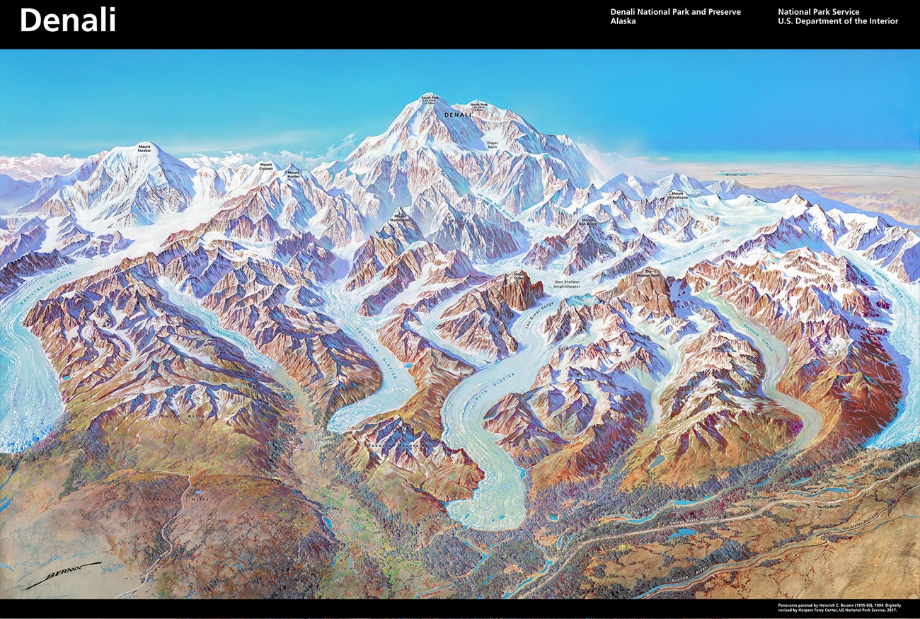 3d Panorama of Denali