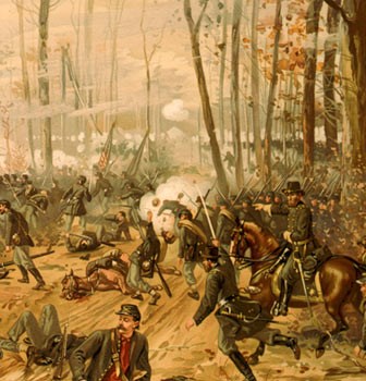 Engraving of the Battle of Shiloh