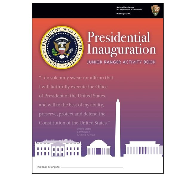 Presidential Inauguration Junior Ranger book cover