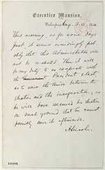 Lincoln Letter on election Lincoln Letter on election