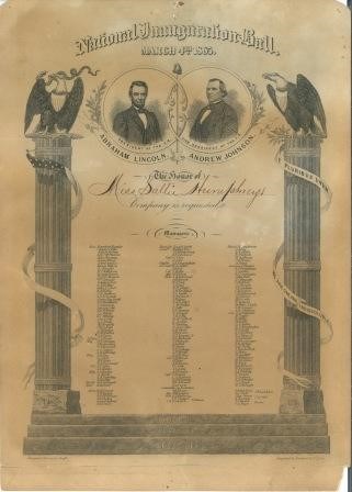 2nd Inaugural Ball Invitation