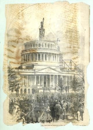 Newspaper Drawing of Capitol Newspaper Drawing of Capitol