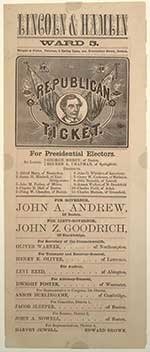 Voting Ticket Photo of 1860 Voting Ticket