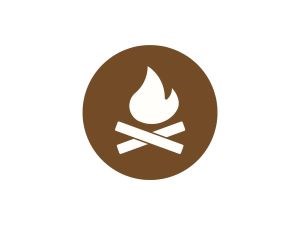 firewood campfire icon