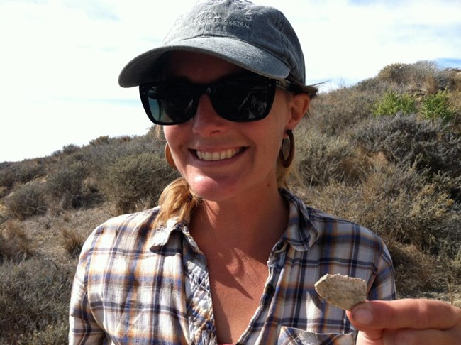 Kristina Gill on Santa Rosa Island