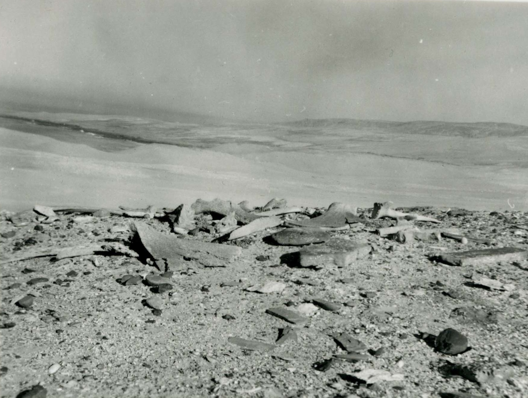 Hut remains before reconstruction