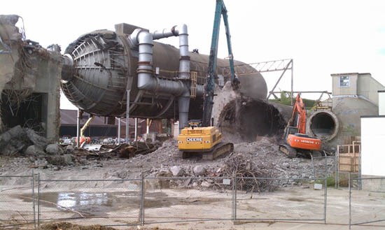 demolition of tunnel in 2011