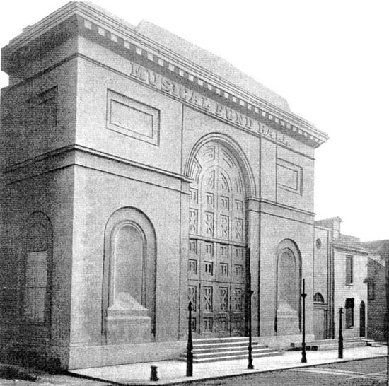 Musical Fund Society Hall in 1847