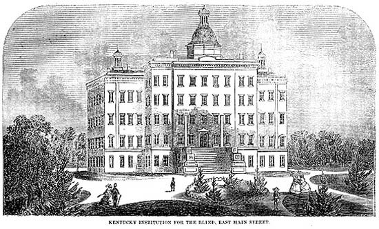engraving of Kentucky Institution for the Blind