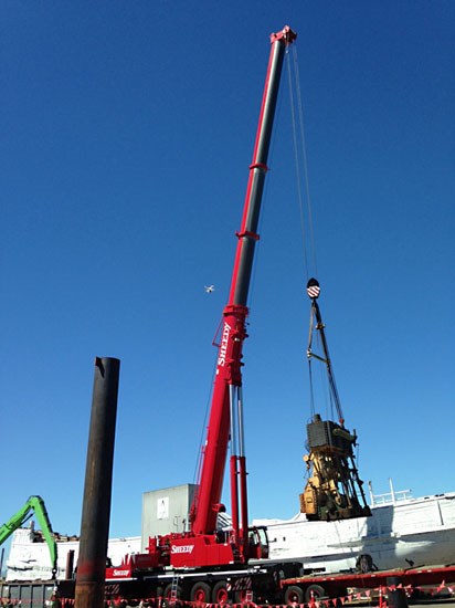 engine removal during dismantling