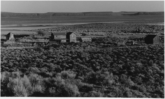 House in middle of open landscape