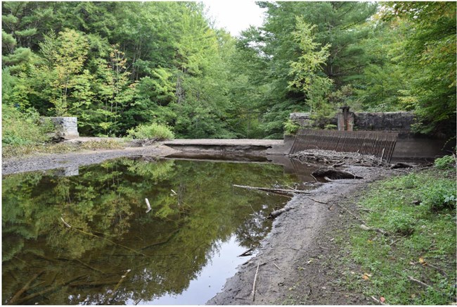 100005797-Winsted Water Works Diverson Dam in wooded area