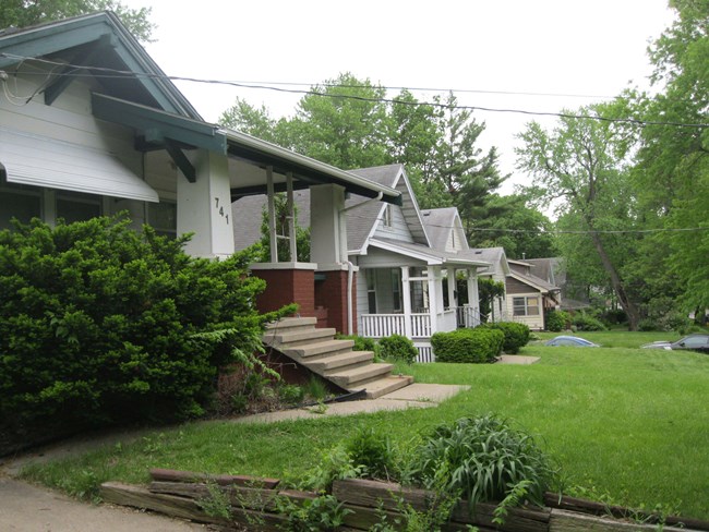 Five single family detached home in the Greenwood Park Plats Historic District