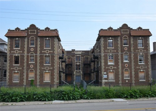 Large connected apartment complex