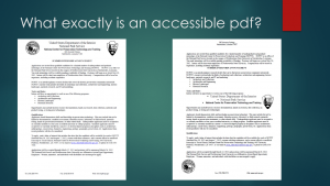 What exactly is an accessible PDF? What exactly is an accessible PDF?