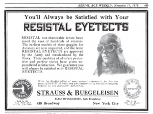 Historic Ad: Text reads You'll always be satisfied with your Resistal Eyetects.