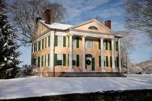 FloGrisHouseSnow-300x200 The Florence Griswold house in the snow