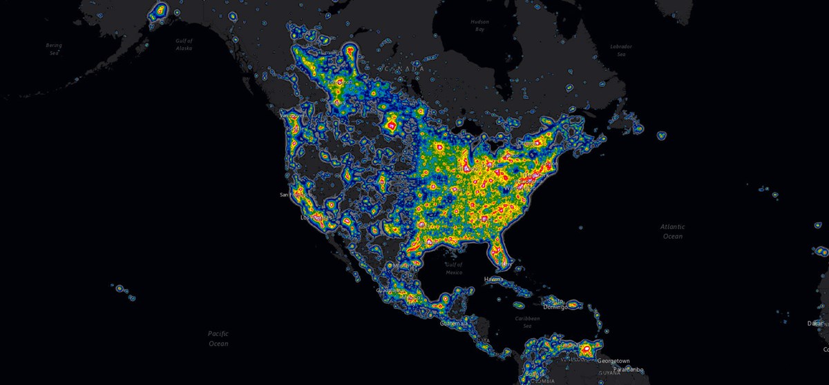 New Study Shows Extent Of Light Pollution Across The Night Sky