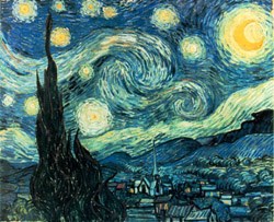 One of tte world's most famous paintings—Vincent Van Gogh's Starry Night