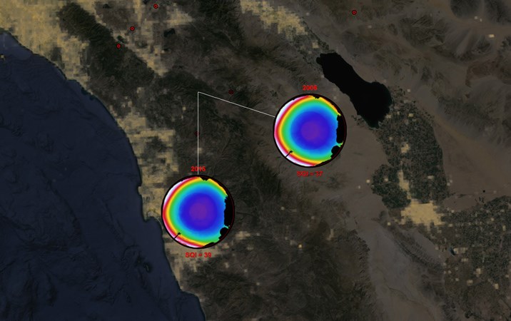 Sky Map shows multiple years