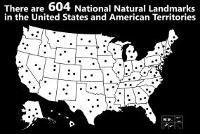 nnlvideophoto a black and white map of the united states with dots all over indicating the 604 landmarks