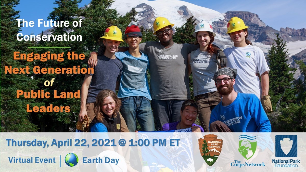 April-22-Earth-Day-Event-Flyer Image for a "Future of Conservation" Event; detailed alt text is on the webpage