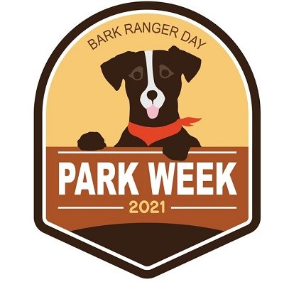 National Park Week 2021 BARK Ranger Day logo