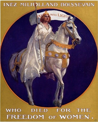 Inez Milholland Smithsonian Institution Poster of Inez Milholland on a horse